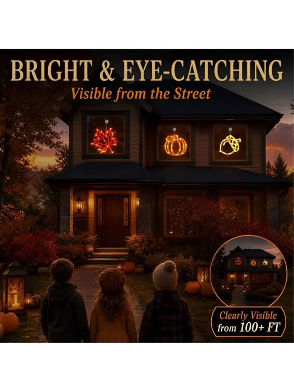 Fall Decor Fall Lights 2026, Thanksgiving Decorations LED Lights